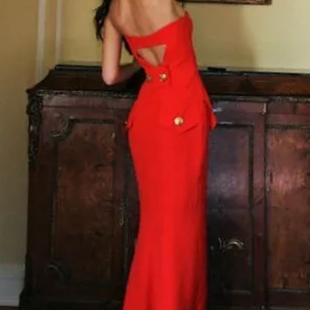 *SOLD* VERSACE for H&M rare red gown